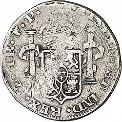 Large Reverse for 1 Real 1814 coin