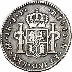 Large Reverse for 1 Real 1815 coin