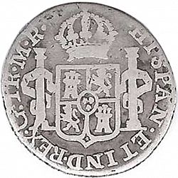 Large Reverse for 1 Real 1815 coin