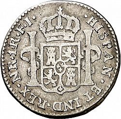 Large Reverse for 1 Real 1818 coin