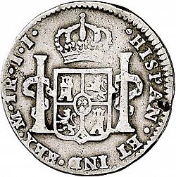 Large Reverse for 1 Real 1818 coin