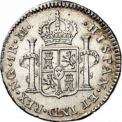 Large Reverse for 1 Real 1818 coin