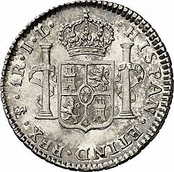 Large Reverse for 1 Real 1825 coin