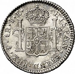 Large Reverse for 1 Real 1825 coin