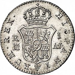 Large Reverse for 1 Real 1830 coin