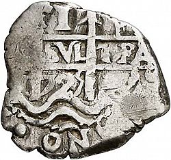 Large Obverse for 1 Real 1725 coin