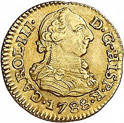 Large Obverse for 1/2 Escudo 1788 coin