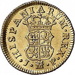 Large Reverse for 1/2 Escudo 1760 coin