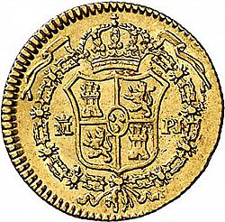 Large Reverse for 1/2 Escudo 1772 coin