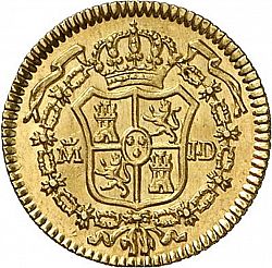 Large Reverse for 1/2 Escudo 1783 coin