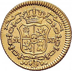 Large Reverse for 1/2 Escudo 1784 coin