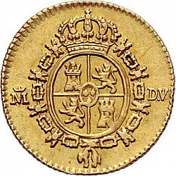 Large Reverse for 1/2 Escudo 1787 coin