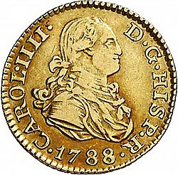 Large Obverse for 1/2 Escudo 1788 coin