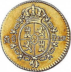 Large Reverse for 1/2 Escudo 1788 coin