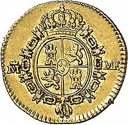 Large Reverse for 1/2 Escudo 1789 coin
