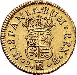 Large Reverse for 1/2 Escudo 1748 coin