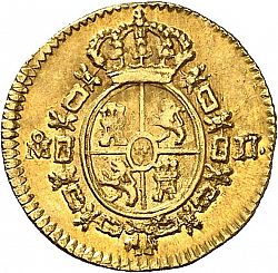 Large Reverse for 1/2 Escudo 1815 coin