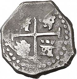 Large Reverse for 1/2 Real 1684 coin