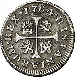 Large Reverse for 1/2 Real 1764 coin