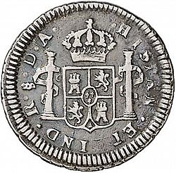 Large Reverse for 1/2 Real 1780 coin