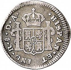 Large Reverse for 1/2 Real 1785 coin