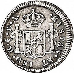 Large Reverse for 1/2 Real 1788 coin
