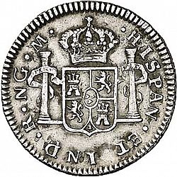 Large Reverse for 1/2 Real 1789 coin