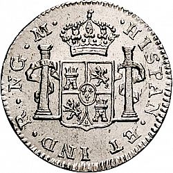 Large Reverse for 1/2 Real 1794 coin