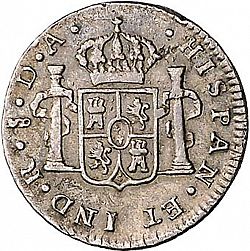Large Reverse for 1/2 Real 1795 coin