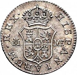 Large Reverse for 1/2 Real 1795 coin