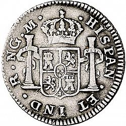 Large Reverse for 1/2 Real 1798 coin