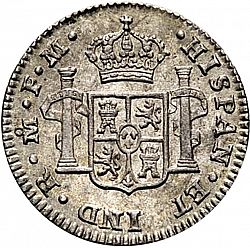 Large Reverse for 1/2 Real 1799 coin