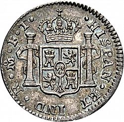 Large Reverse for 1/2 Real 1802 coin