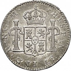 Large Reverse for 1/2 Real 1802 coin