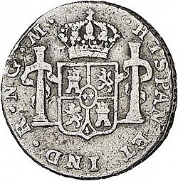 Large Reverse for 1/2 Real 1804 coin