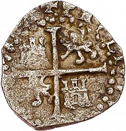 Large Reverse for 1/2 Real 1588 coin