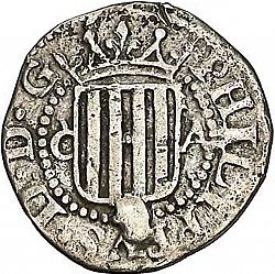 Large Obverse for 1/2 Real 1612 coin