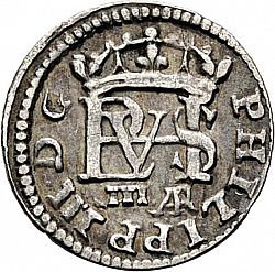 Large Obverse for 1/2 Real 1614 coin