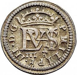 Large Obverse for 1/2 Real 1621 coin