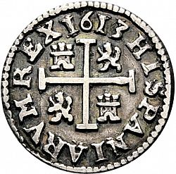 Large Reverse for 1/2 Real 1613 coin