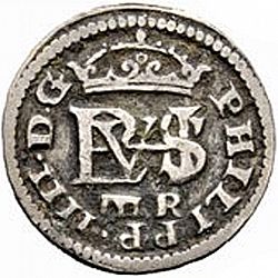 Large Obverse for 1/2 Real 1633 coin
