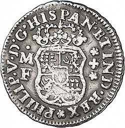 Large Obverse for 1/2 Real 1737 coin