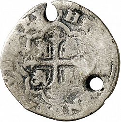 Large Reverse for 1/2 Real 1720 coin