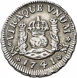 Large Reverse for 1/2 Real 1741 coin