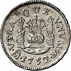 Large Reverse for 1/2 Real 1752 coin