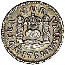 Large Reverse for 1/2 Real 1753 coin