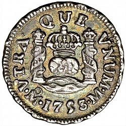 Large Reverse for 1/2 Real 1753 coin