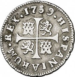 Large Reverse for 1/2 Real 1759 coin