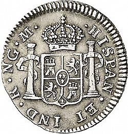 Large Reverse for 1/2 Real 1808 coin
