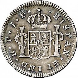 Large Reverse for 1/2 Real 1810 coin